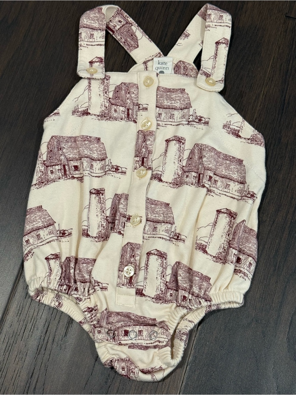 Kate Quinn Bordeaux Barn 12-18 month romper
